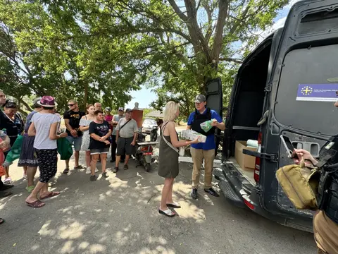 Orderly distribution of relief supplies